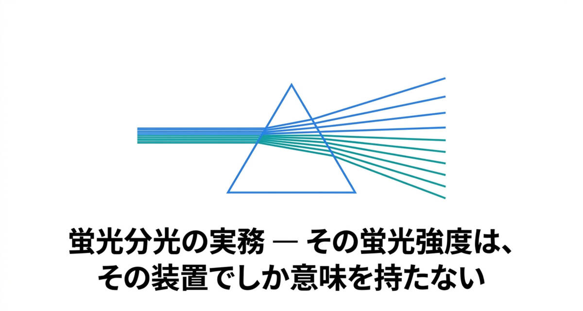 蛍光分光の実務 ― その蛍光強度は、その装置でしか意味を持たない【2026年版】